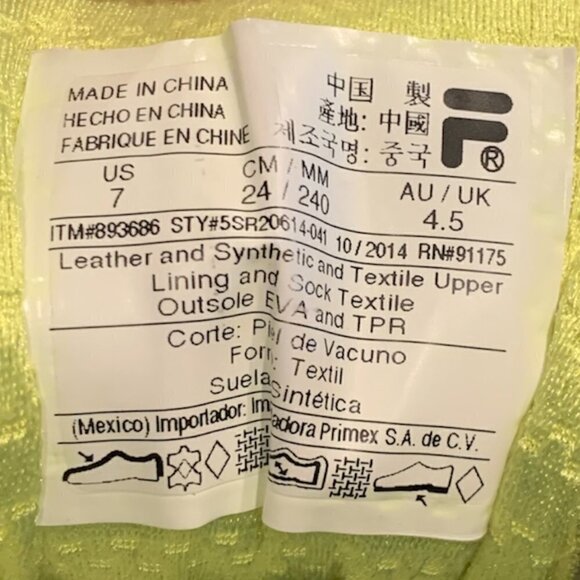 Fila Women's Black Neon Blue Lace Up DLS Foam Cool Max Running Shoes Sz 7 #215i - Picture 9 of 10